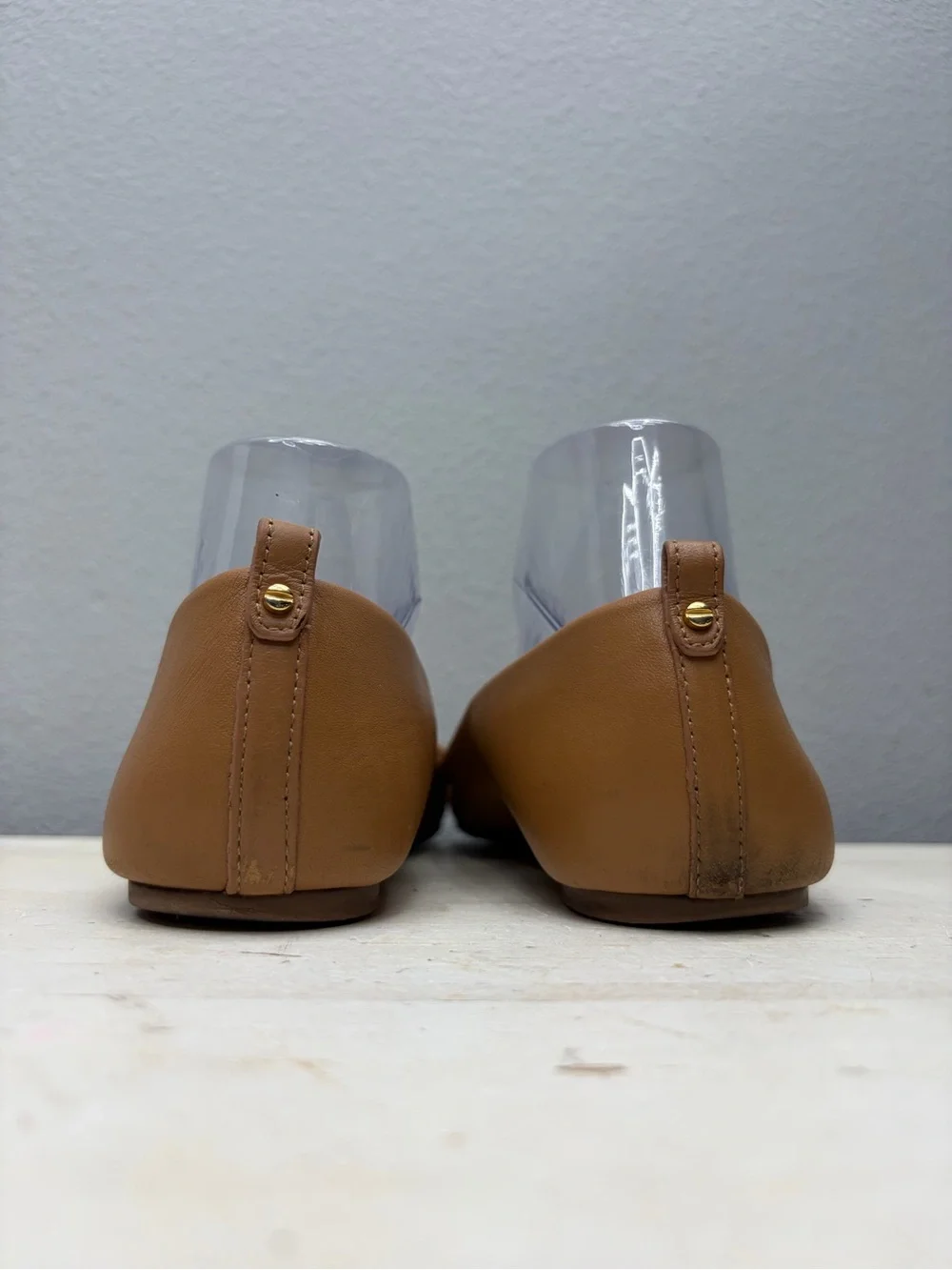 Tory Burch Brown Leather Reva Flats Size 9